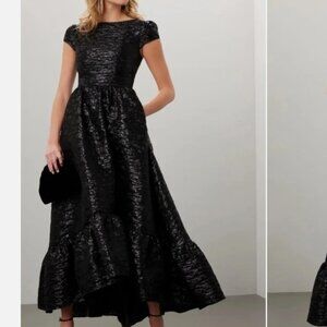 Mac Duggal Gown Matte Brocade Dress